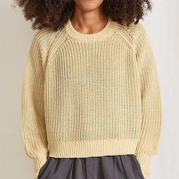 Apiece Apart New York Taro Pullover Linen Sweater Large - Picture 1 of 9